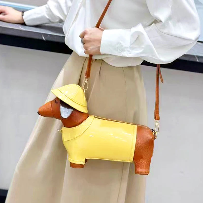 Bolso de Hombro para Mujer con Forma de Perrito | Diseño Original para Fiesta y Diario