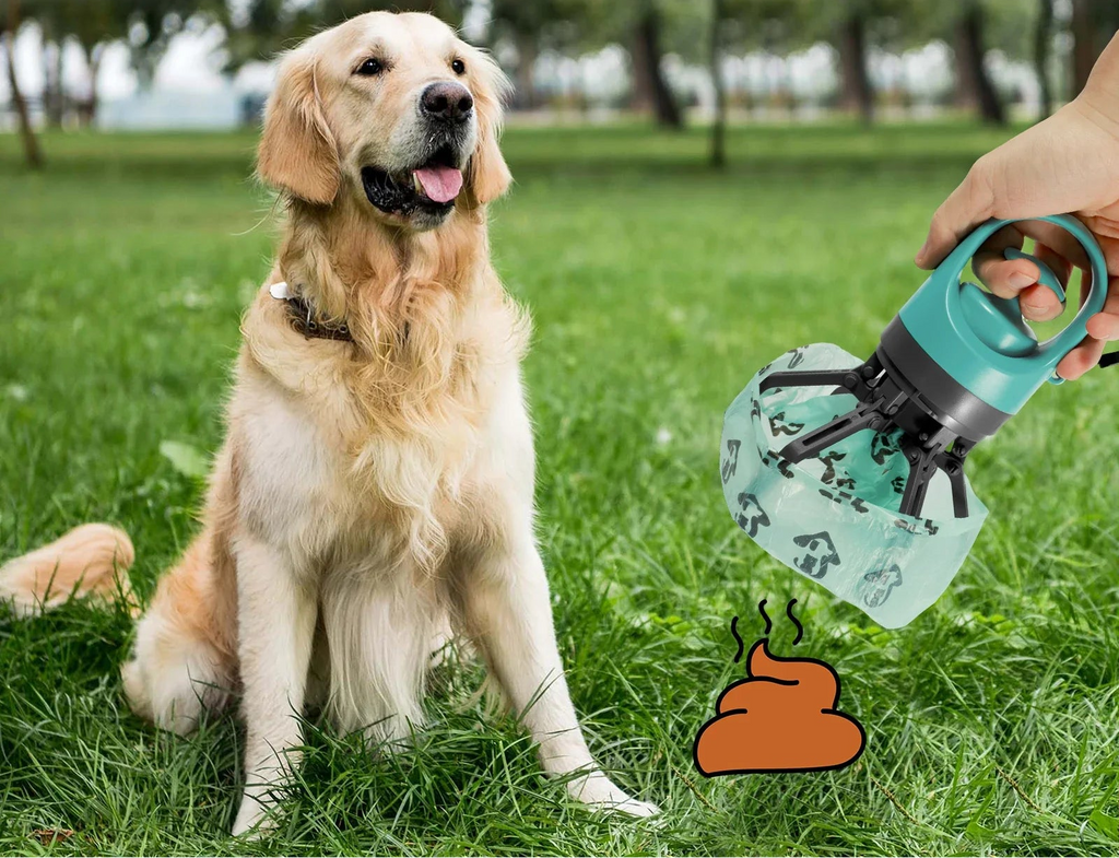 Recogedor Portátil de Excrementos para Mascotas con Bolsa Integrada