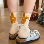 Calcetines Divertidos de Gato en 3D