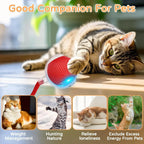 Pelota Interactiva Automática para Perros y Gatos con Cola y Movimiento Inteligente