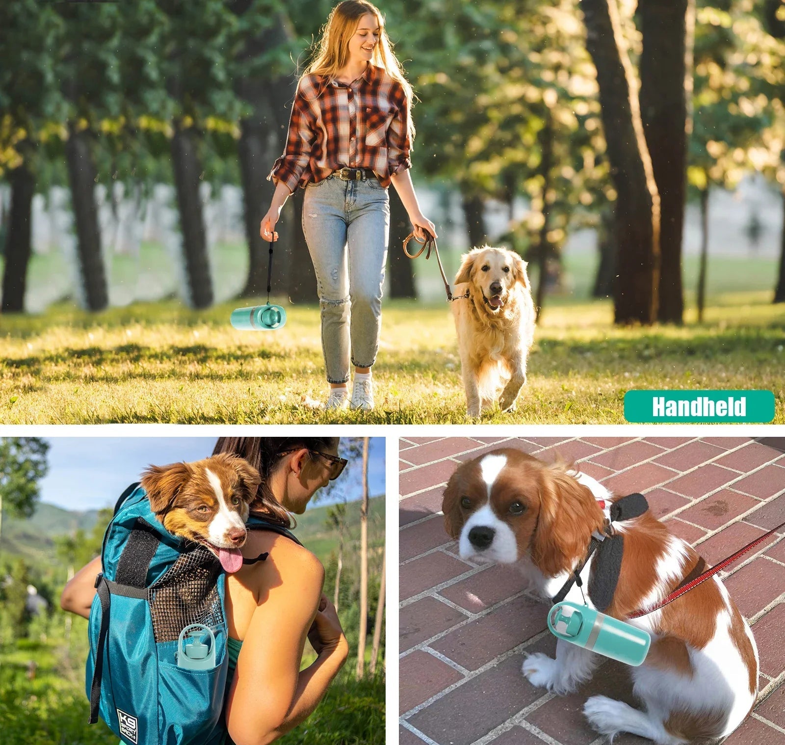 Recogedor Portátil de Excrementos para Mascotas con Bolsa Integrada