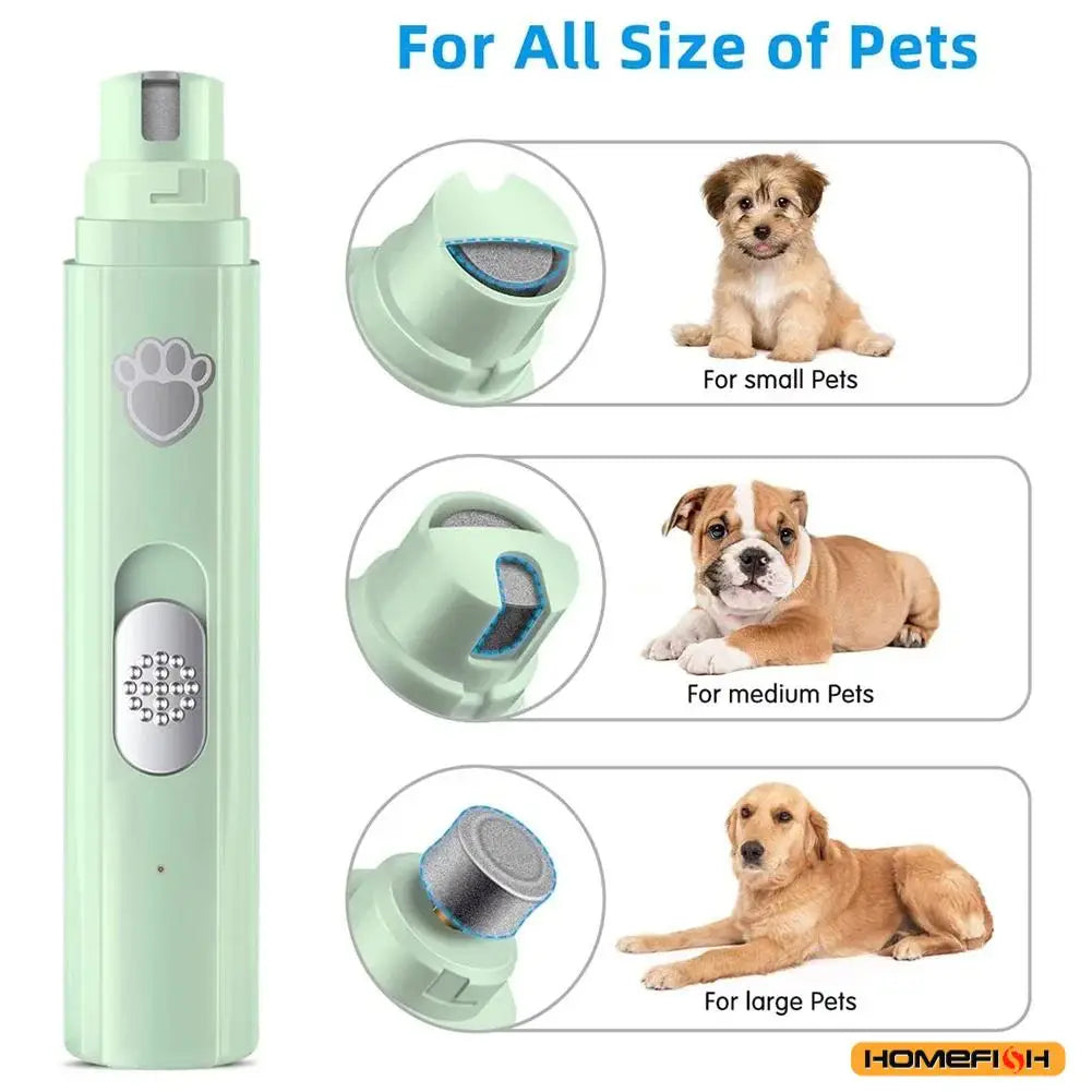Lima Eléctrica de Uñas para Perros y Mascotas Recargable por USB