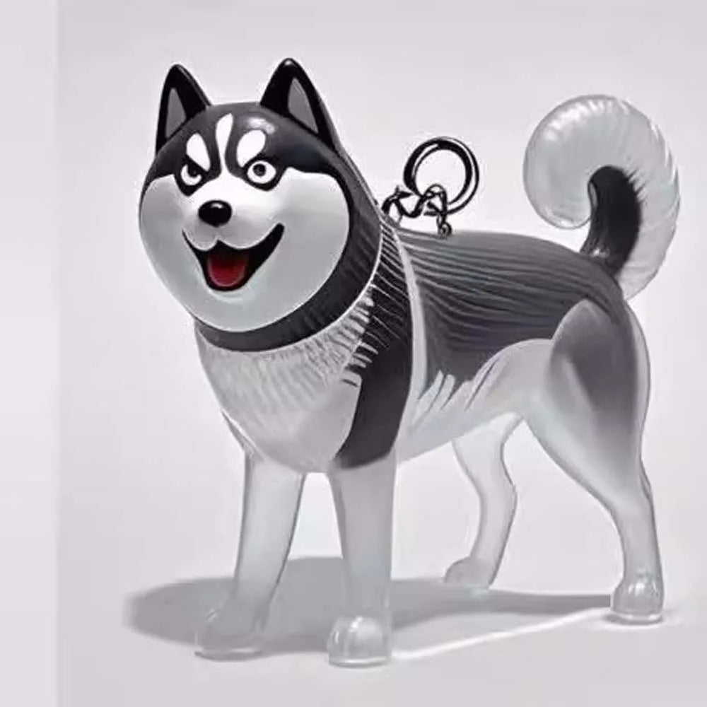 Llavero Transparente para Guardar Pelo de Mascota con Diseño de Perrito