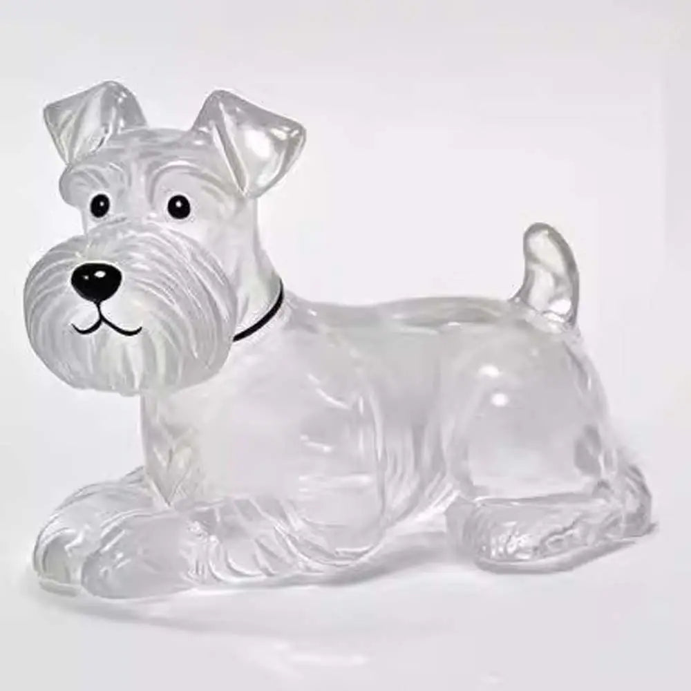 Llavero Transparente para Guardar Pelo de Mascota con Diseño de Perrito