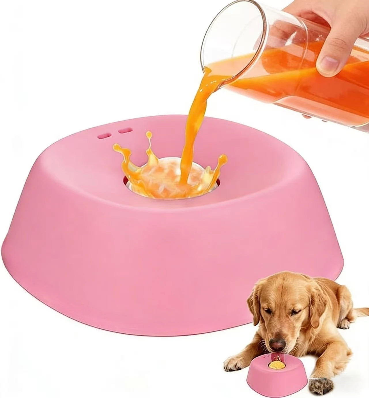 Cuenco Antisalpicaduras y Alimentación Lenta para Perros