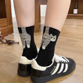 Calcetines Divertidos de Gato en 3D