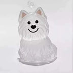 Llavero Transparente para Guardar Pelo de Mascota con Diseño de Perrito