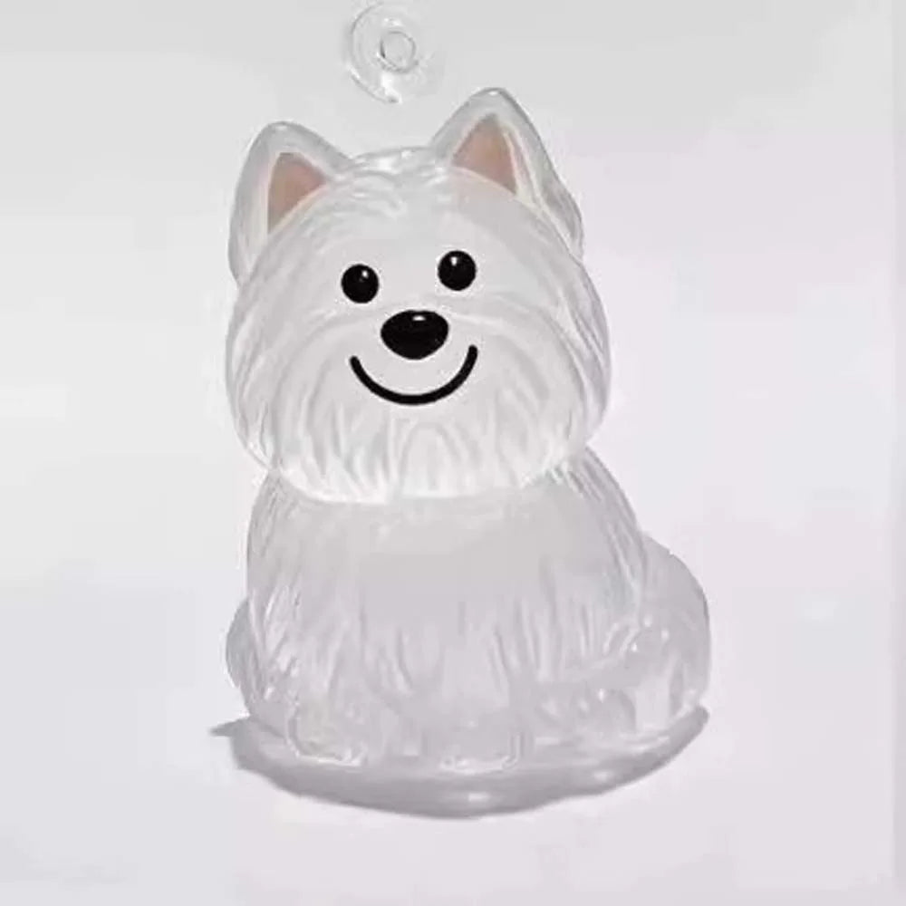 Llavero Transparente para Guardar Pelo de Mascota con Diseño de Perrito
